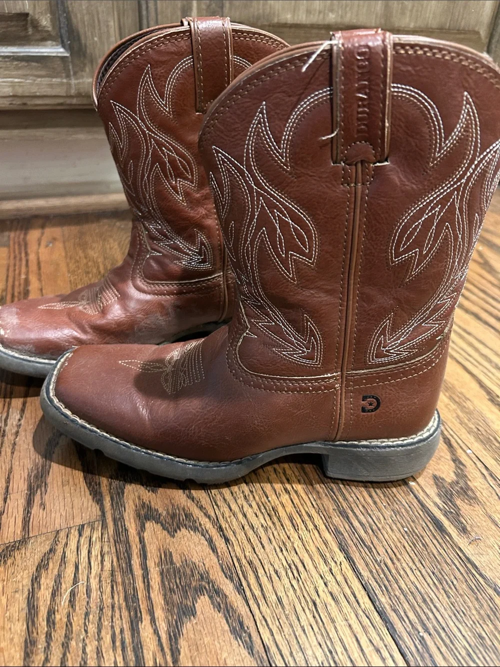 Durango Brown Kids Cowboy Boots